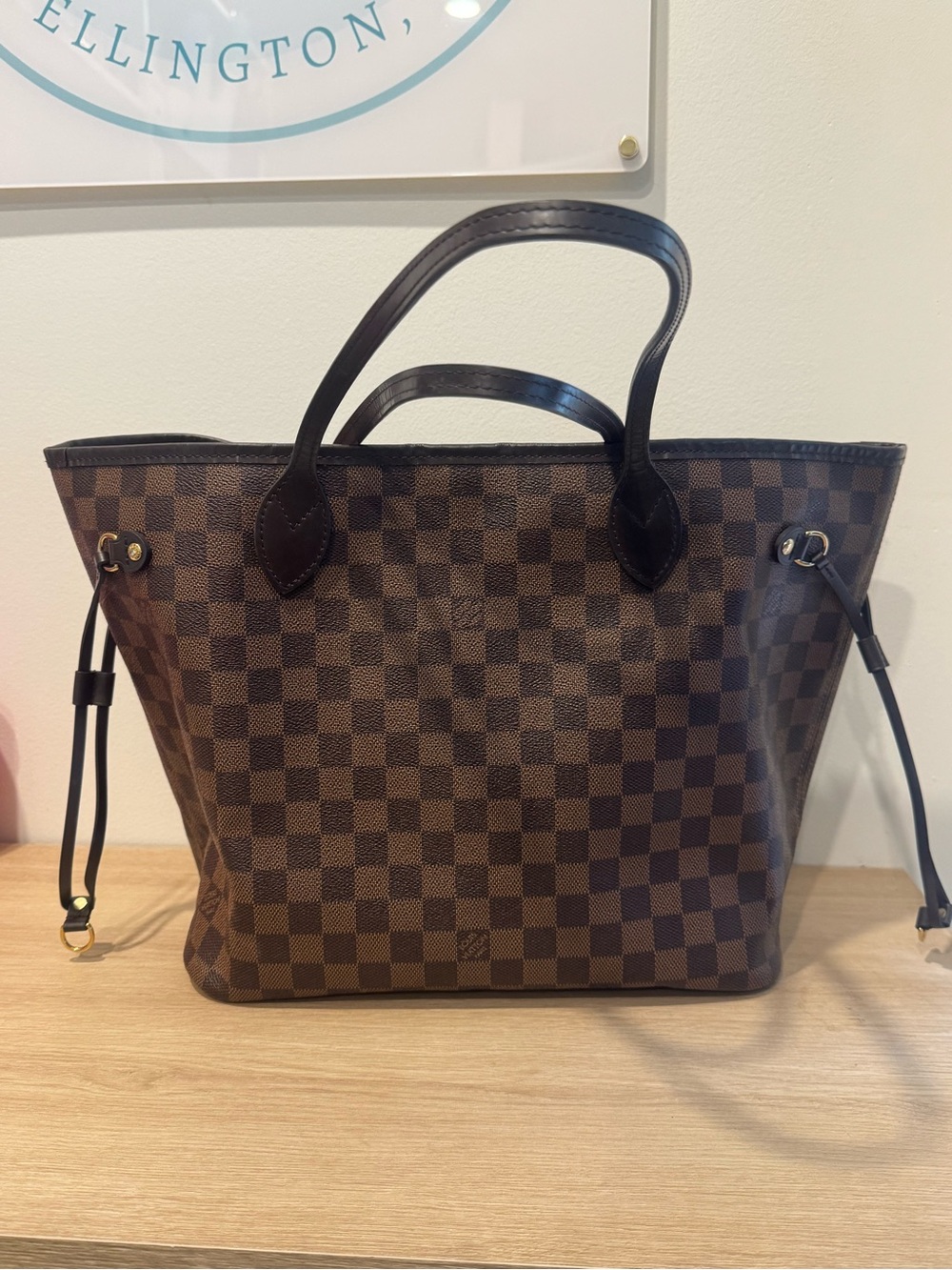 Louis Vuitton Damier Ebene Neverfull PM Women's Tote Bag